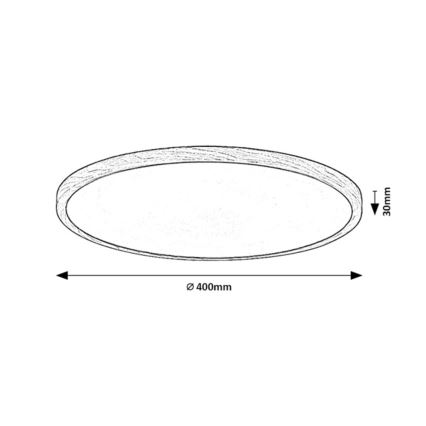 Rabalux - Plafonieră LED pentru baie LED/24W/230V 3000/4000/6000K Ø 40 cm IP44 bej