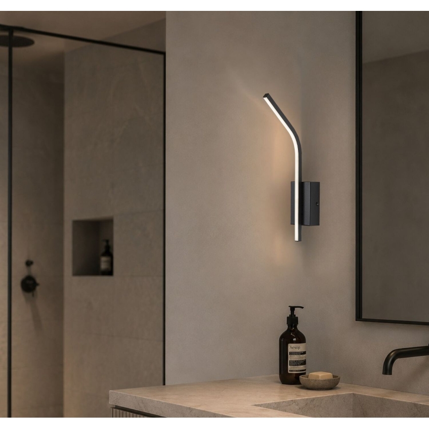 Rabalux - LED aplică de perete pentru baie LED/10W/230V 4000K IP44 neagră