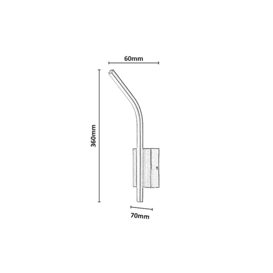 Rabalux - LED aplică de perete pentru baie LED/10W/230V 4000K IP44 neagră