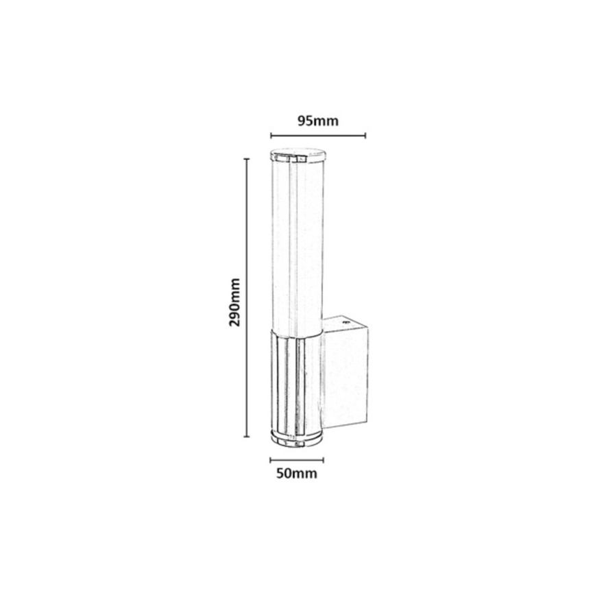 Rabalux - Aplică de perete pentru baie LED/6W/230V IP44 crom lucios