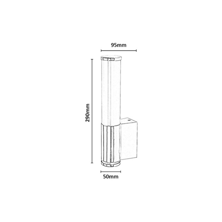Rabalux - LED Aplică de perete pentru baie LED/6W/230V IP44 neagră