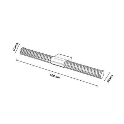 Rabalux - Lumină LED pentru oglindă de baie LED/15W/230V IP44 60 cm aurie