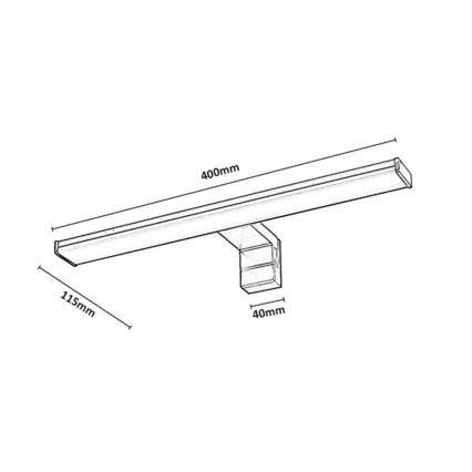 Rabalux - Iluminare pentru oglindă de baie LED/8W/230V IP44 40 cm