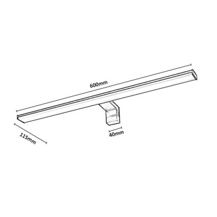 Rabalux - LED Iluminare pentru oglindă de baie LED/12W/230V IP44 60 cm