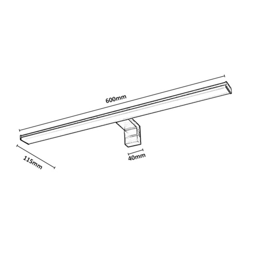 Rabalux - LED Iluminare pentru oglindă de baie LED/12W/230V IP44 60 cm