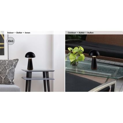 Rabalux - Lampă de birou LED încărcabilă, cu touch, reglabilă pentru exterior LED/3W/5V 2000mAh IP44