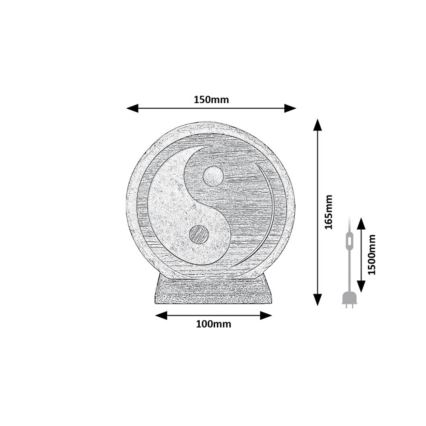 Rabalux - Lampă de sare 1xE14/15W/230V