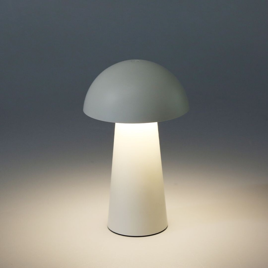 Rabalux - Lampă LED de exterior reîncărcabilă, tactilă, reglabilă, 1,5W/5V, IP44, 1200 mAh, USB, albă