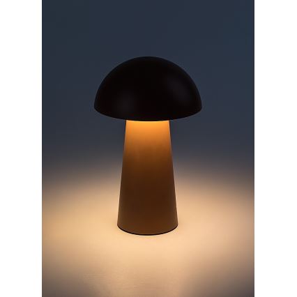 Rabalux - Lampă LED de exterior reîncărcabilă, tactilă și reglabilă, 1,5 W / 5 V, IP44, 1200 mAh, USB, maro