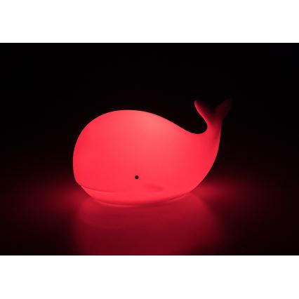 Rabalux - Lampă de veghe LED RGB cu senzor tactil, 0,05W, 1xCR2032, balenă