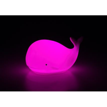 Rabalux - Lampă de veghe LED RGB cu senzor tactil, 0,05W, 1xCR2032, balenă