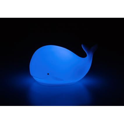 Rabalux - Lampă de veghe LED RGB cu senzor tactil, 0,05W, 1xCR2032, balenă