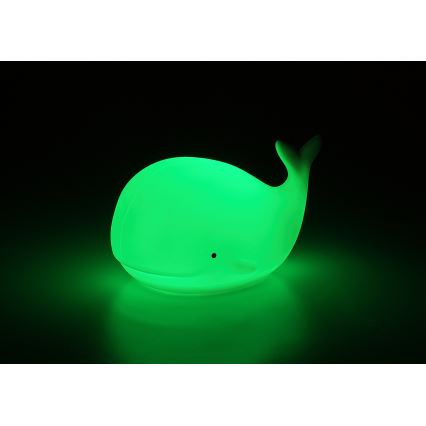 Rabalux - Lampă de veghe LED RGB cu senzor tactil, 0,05W, 1xCR2032, balenă