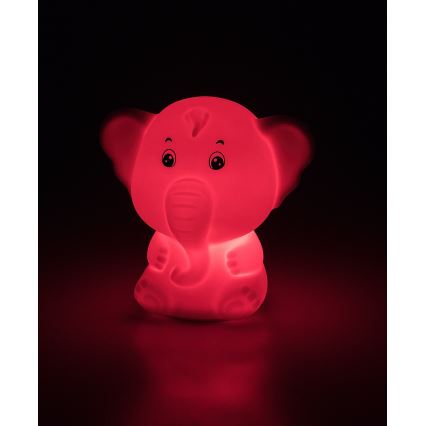 Rabalux - Lampă de veghe tactilă LED RGB LED/0,05W/1xCR2032 Elefant