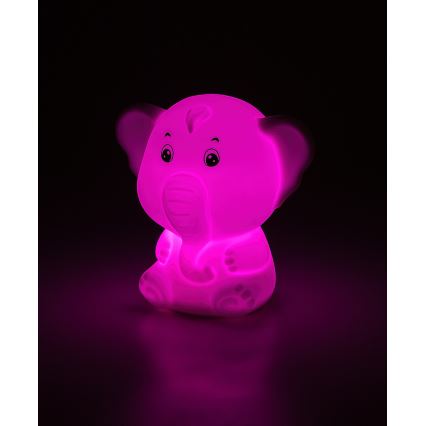 Rabalux - Lampă de veghe tactilă LED RGB LED/0,05W/1xCR2032 Elefant