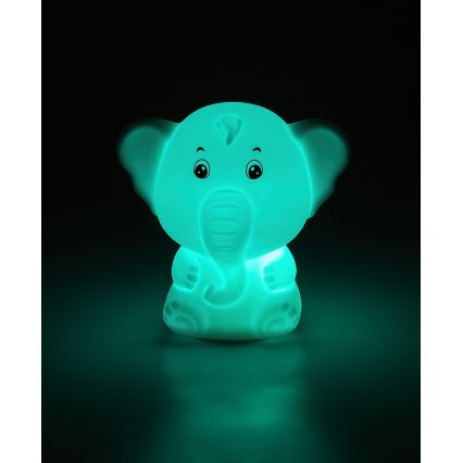 Rabalux - Lampă de veghe tactilă LED RGB LED/0,05W/1xCR2032 Elefant