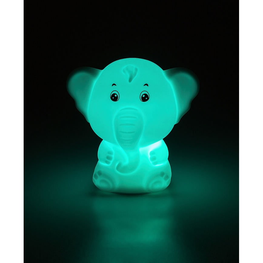 Rabalux - Lampă de veghe tactilă LED RGB LED/0,05W/1xCR2032 Elefant