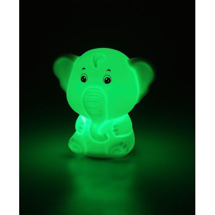 Rabalux - Lampă de veghe tactilă LED RGB LED/0,05W/1xCR2032 Elefant