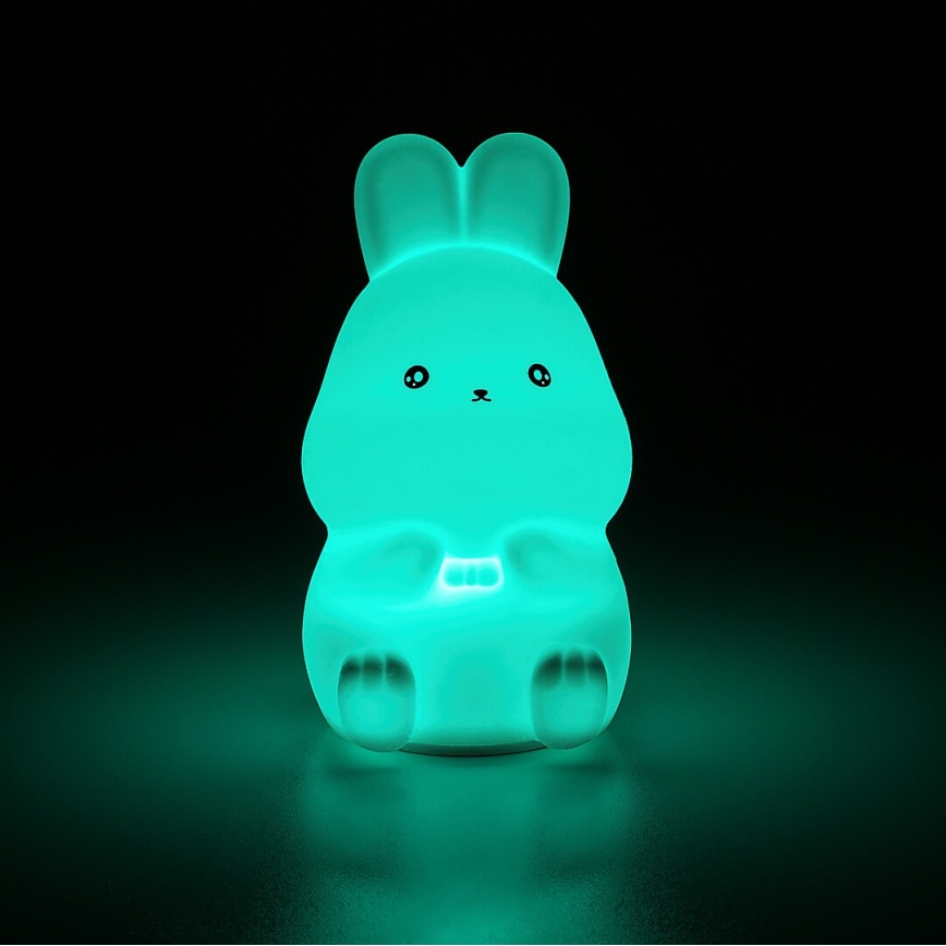 Rabalux - Lampă de veghe tactilă LED RGB, 0,05W, 1xCR2032, iepure