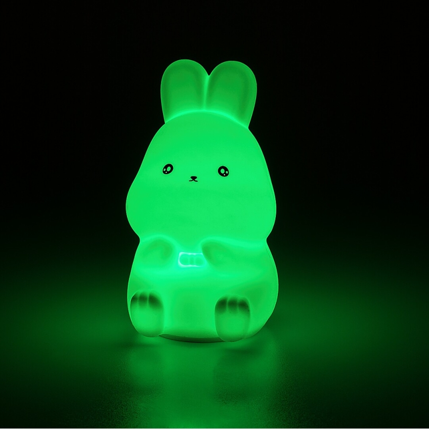 Rabalux - Lampă de veghe tactilă LED RGB, 0,05W, 1xCR2032, iepure