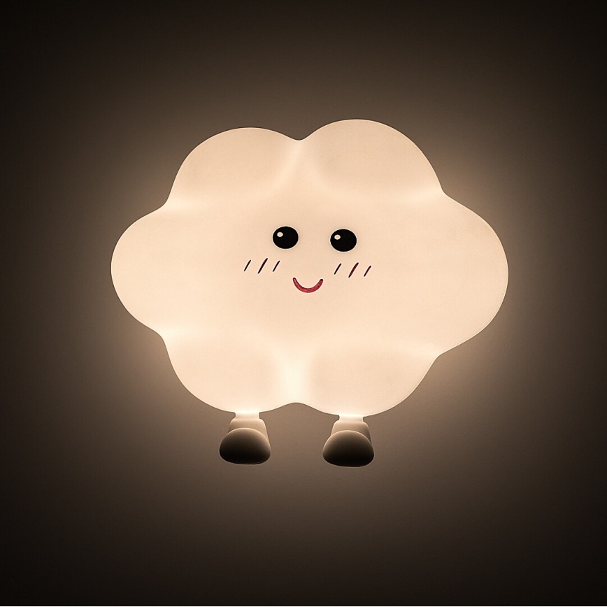 Rabalux - Lampă de veghe pentru copii LED, reglabilă, reîncărcabilă, cu control tactil, LED/2,7W/5V 200 mAh, în formă de nor