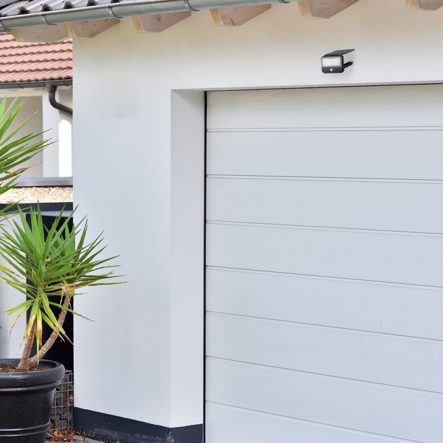 Rabalux - Lampă solară de perete cu LED și senzor LED/7W/3,7V IP54 negru 3000 mAh