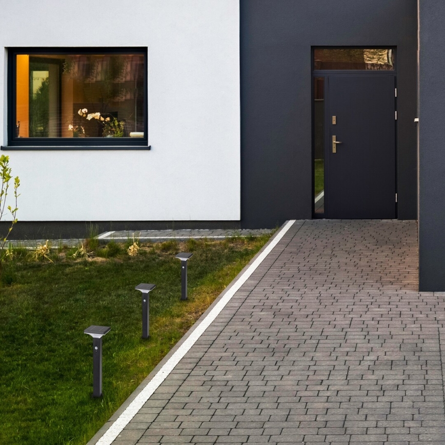 Rabalux - Lampă solară LED cu senzor LED/4W/3,7V IP44 negru 2200 mAh