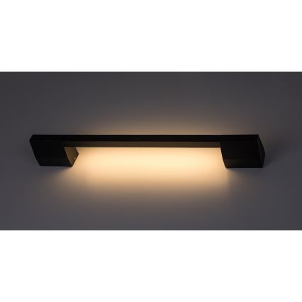 Rabalux - Aplica de perete LED pentru exterior, 8 W, 230 V, IP54, 59,5 cm, neagră