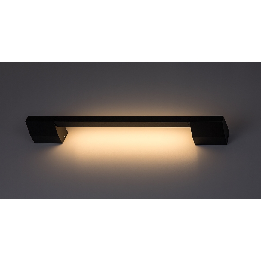 Rabalux - Aplica de perete LED pentru exterior, 8 W, 230 V, IP54, 59,5 cm, neagră