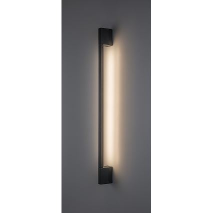 Rabalux - Aplica de perete LED pentru exterior, 8 W, 230 V, IP54, 59,5 cm, neagră