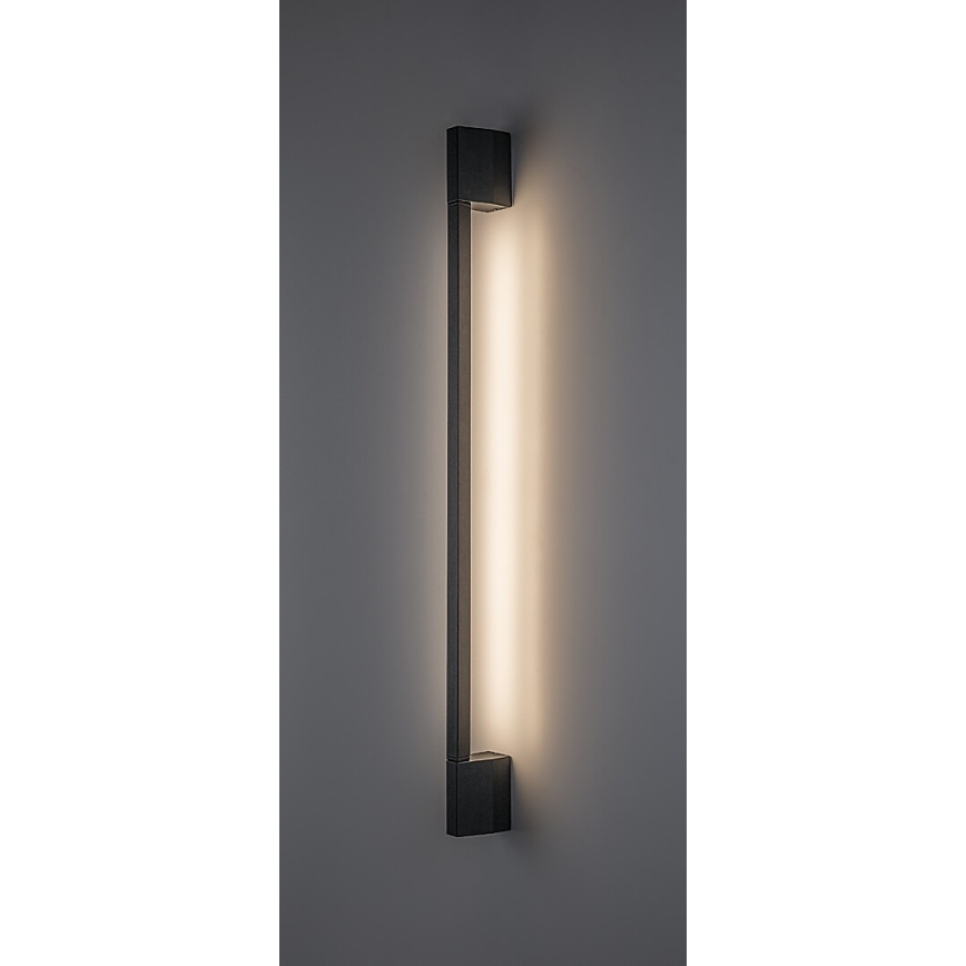 Rabalux - Aplica de perete LED pentru exterior, 8 W, 230 V, IP54, 59,5 cm, neagră
