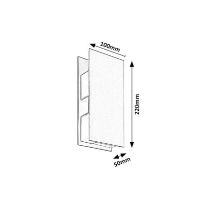 Rabalux - Aplică de perete LED pentru exterior, 13W/230V, IP65, antracit