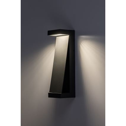 Rabalux - Aplică de perete LED pentru exterior, 13 W, 230 V, IP65, antracit