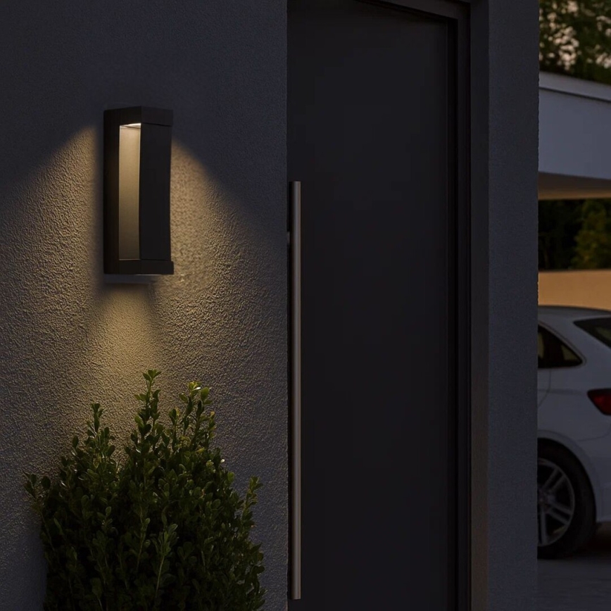 Rabalux - Aplică LED de perete pentru exterior, 13W, 230V, IP65, antracit