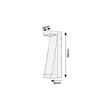 Rabalux - Aplică LED de perete pentru exterior, 13W, 230V, IP65, antracit