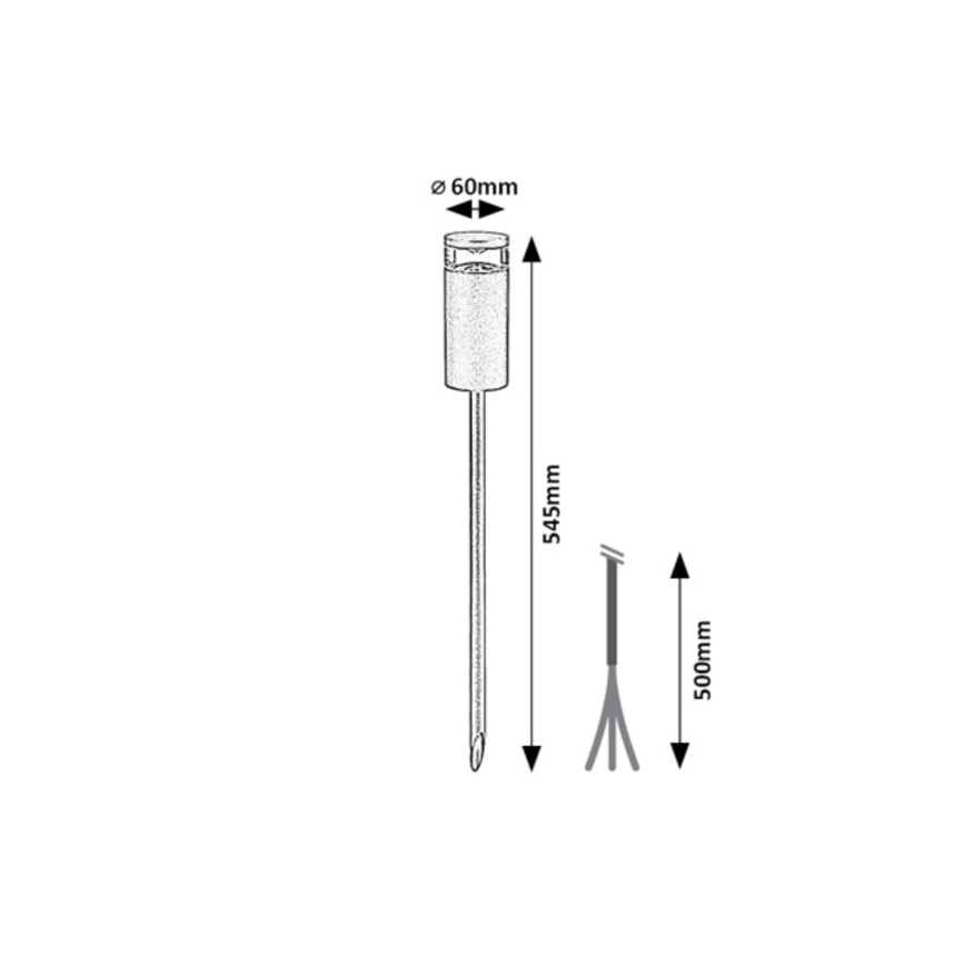 Rabalux - Lampă de exterior 1xGU10/10W/230V IP54 54,5 cm antracit