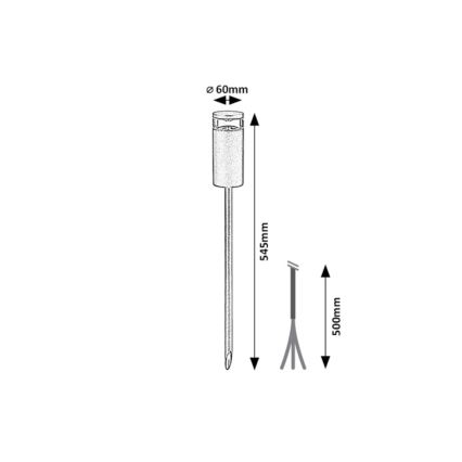 Rabalux - Lampă de exterior 1xGU10/10W/230V IP54 54,5 cm antracit