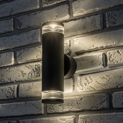 Rabalux - Aplică de exterior pentru perete 2xGU10/10W/230V IP54 antracit