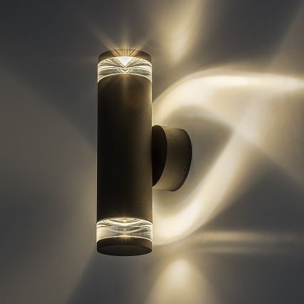 Rabalux - Aplică de exterior pentru perete 2xGU10/10W/230V IP54 antracit