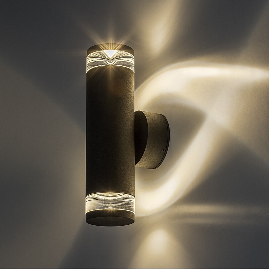 Rabalux - Aplică de exterior pentru perete 2xGU10/10W/230V IP54 antracit