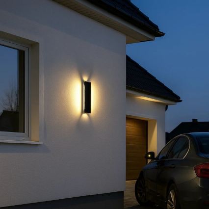 Rabalux - Aplică de perete LED pentru exterior, 18W/230V, IP54, negru