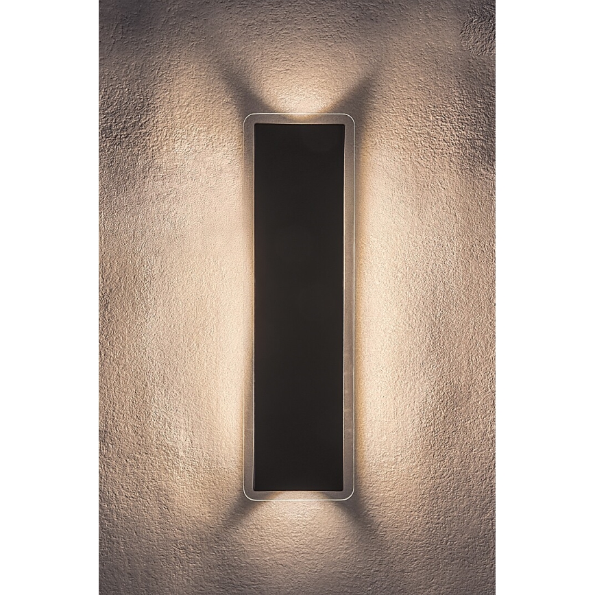 Rabalux - Aplică de perete LED pentru exterior, 18W/230V, IP54, negru