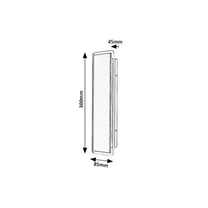 Rabalux - Aplică de perete LED pentru exterior, 18W/230V, IP54, negru