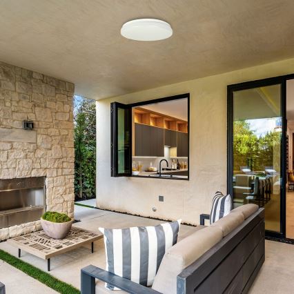 Rabalux - Plafonieră LED pentru baie cu senzor, 24W, 230V, 3000K, IP44, Ø 35 cm