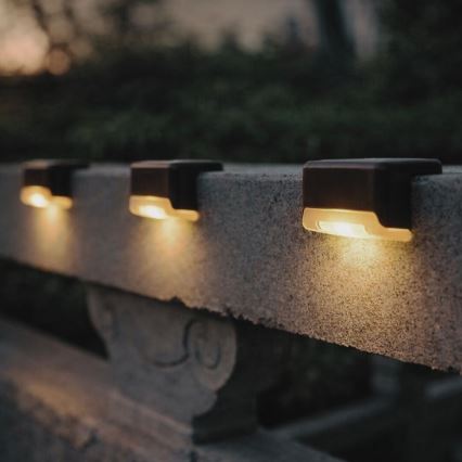 Rabalux - Set de 4 aplice solare de perete LED cu senzor de amurg LED/0,06W/1,2V 300 mAh IP44