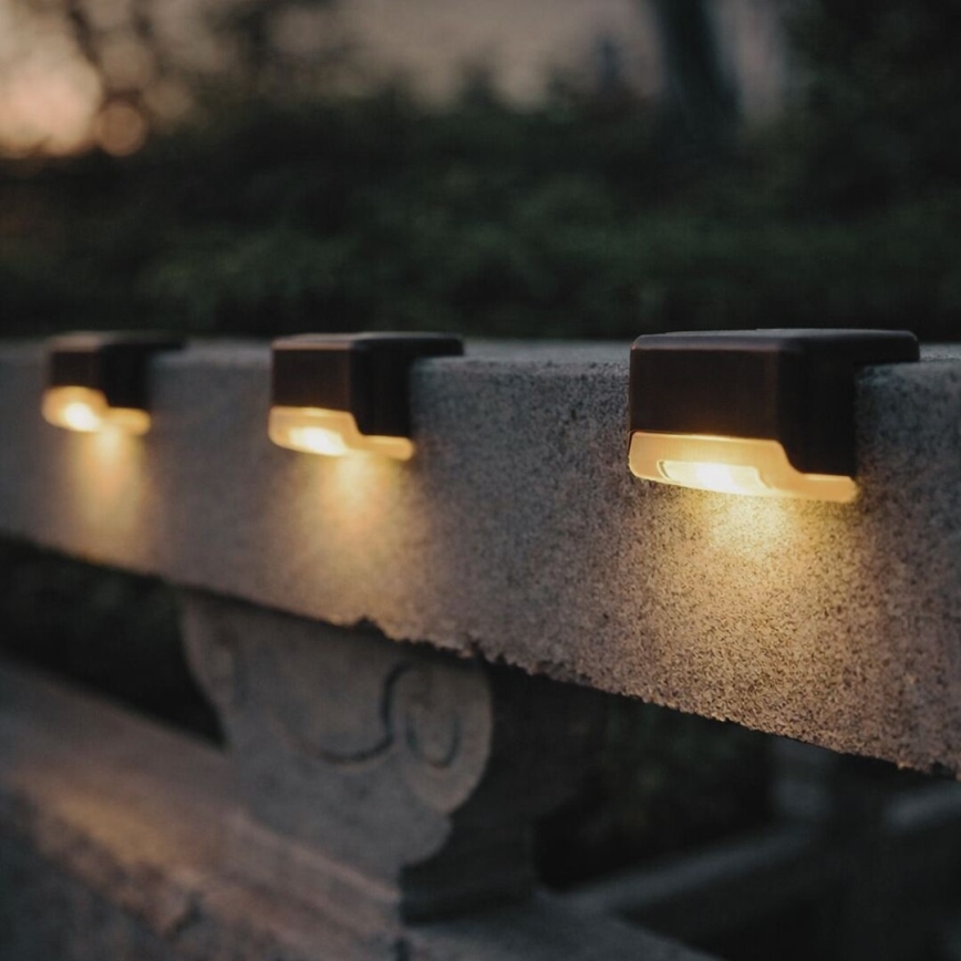 Rabalux - Set de 4 aplice solare de perete LED cu senzor de amurg LED/0,06W/1,2V 300 mAh IP44