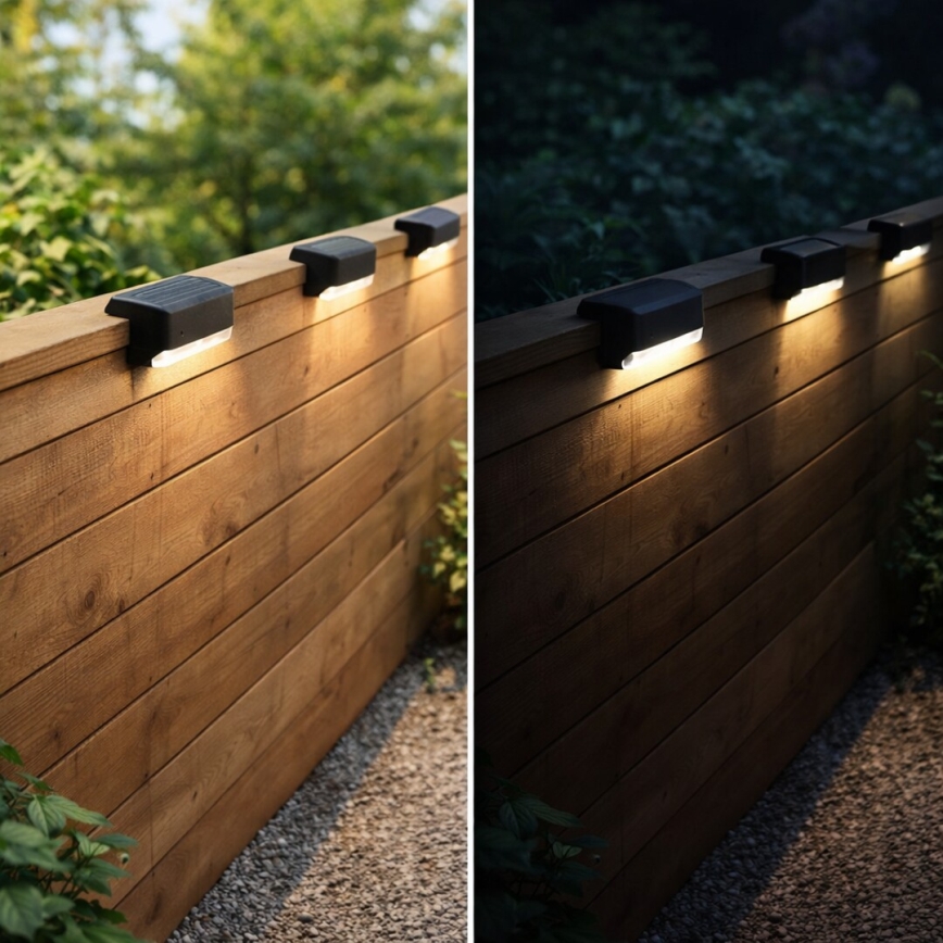 Rabalux - Set de 4 aplice solare de perete LED cu senzor de amurg LED/0,06W/1,2V 300 mAh IP44