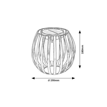 Rabalux - Lampă solară LED LED/1W/1,2V 300mAh IP44