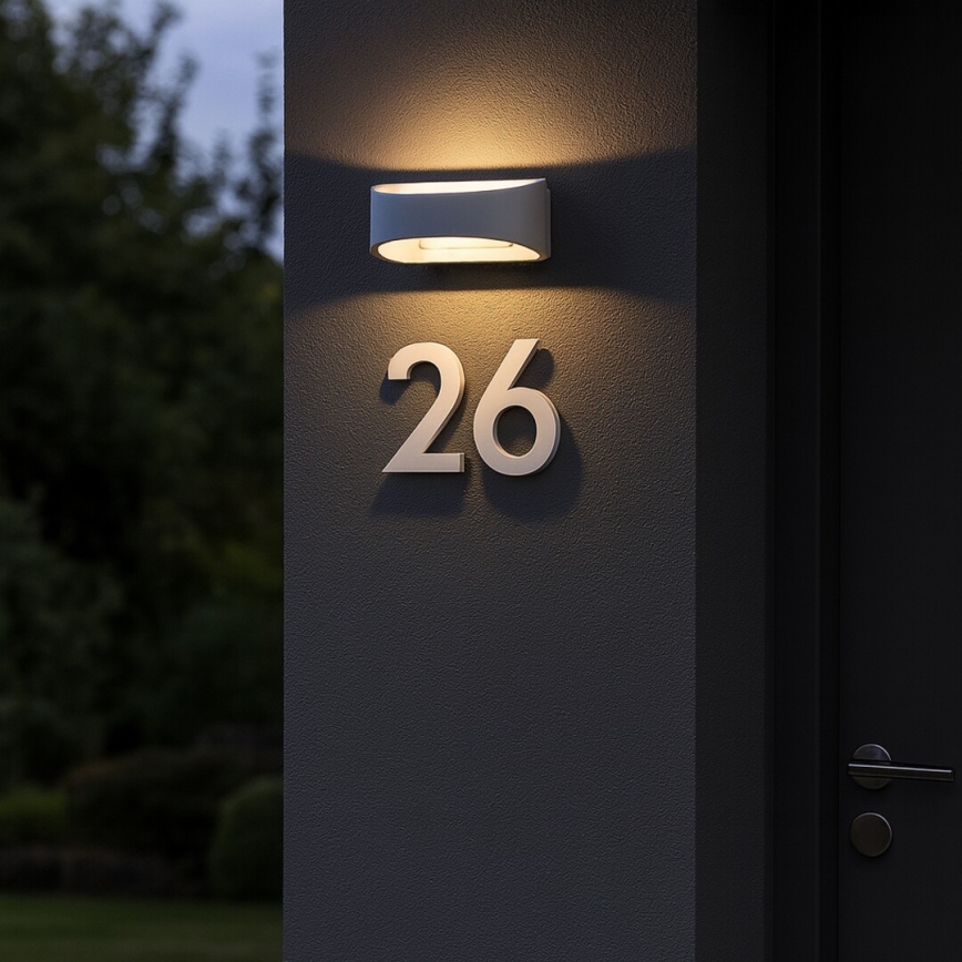 Rabalux - Aplica LED de exterior pentru perete, 9W, 230V, IP54, alb