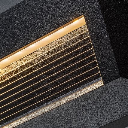 Rabalux - Aplica LED de exterior, 6W, 230V, IP65, negru